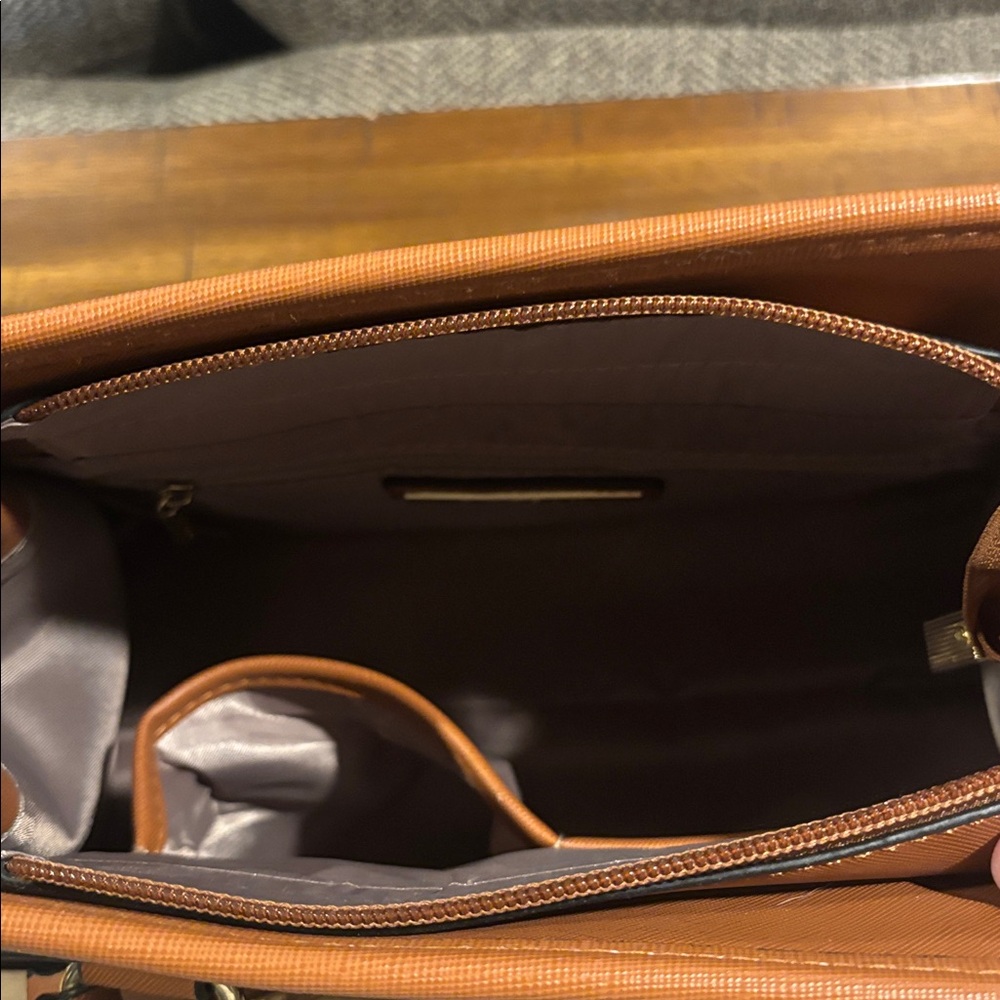 DASEIN NWT Dark Maroon and Brown Shoulder Purse/ Handbag. - Picture 10 of 11